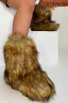 Alsatian Fluffy Faux Fur Boots