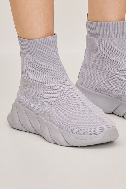 GREY SOCK SNEAKERS SHOES