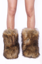 Alsatian Fluffy Faux Fur Boots