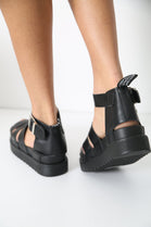 Black Gladiator Chunky Strappy Sandals
